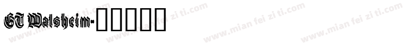 GT Walsheim字体转换
